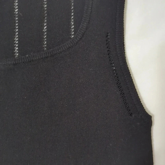 Banana Republic Square-Neck Sweater Tank, Color Black Size S - Picture 10 of 12